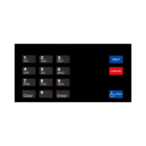 Gilbarco EU03004G006 ENC/ECL Keypad Overlay - Fast Shipping - Graphic Overlays & Decals